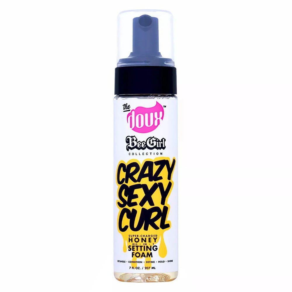 The Doux Bee Girl Curl Foam Lightweight Styling Mousse for Volume 7Oz (207ml)